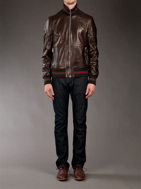 gucci jacket leather|gucci leather jacket price.